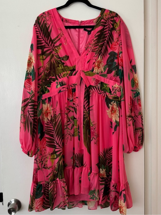 Alex Marie Dresses & Skirts - NWT Alex Marie Shannon Tropical Floral Printed Chiffon Balloon Sleeve Dress